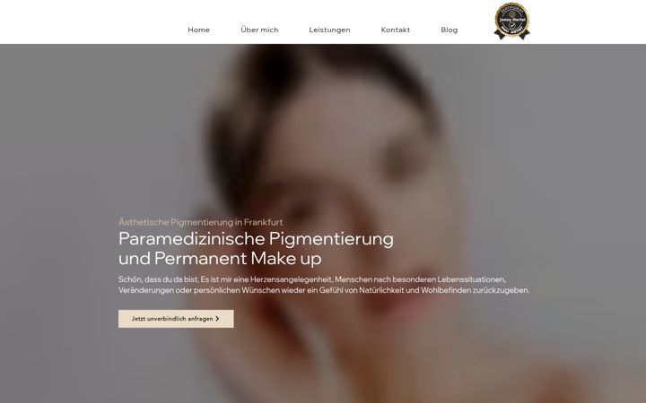 Screenshot of jenny-hertel.de