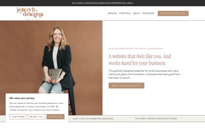Screenshot of jennyb-designs.com