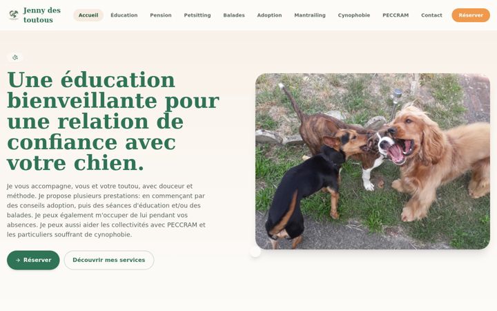 Screenshot of jennydestoutous.fr