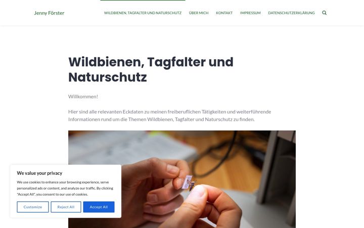 Screenshot of jennyfoerster.de