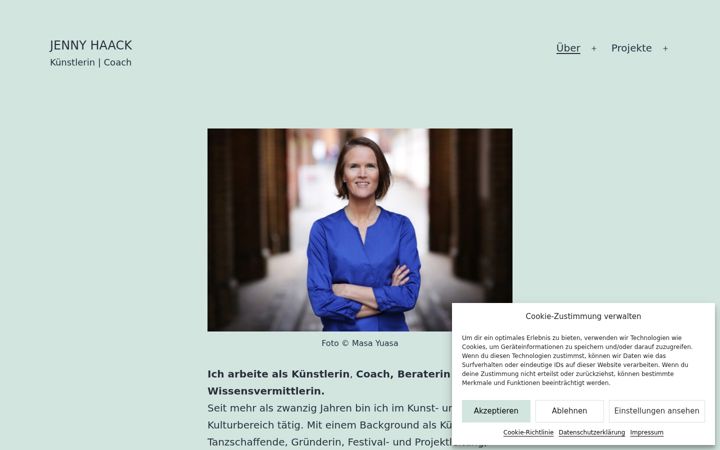 Screenshot of jennyhaack.de