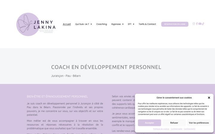 Screenshot of jennylakina.com