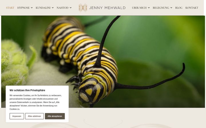 Screenshot of jennymehwald.de