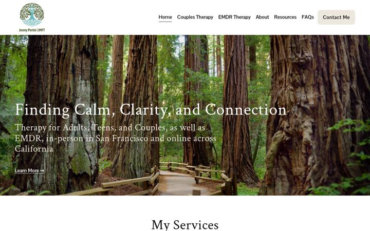 Screenshot of jennyperini-lmft.com