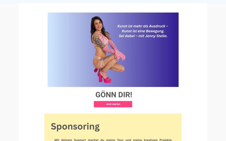 Screenshot of jennystella.com