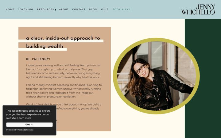 Screenshot of jennywhichello.com