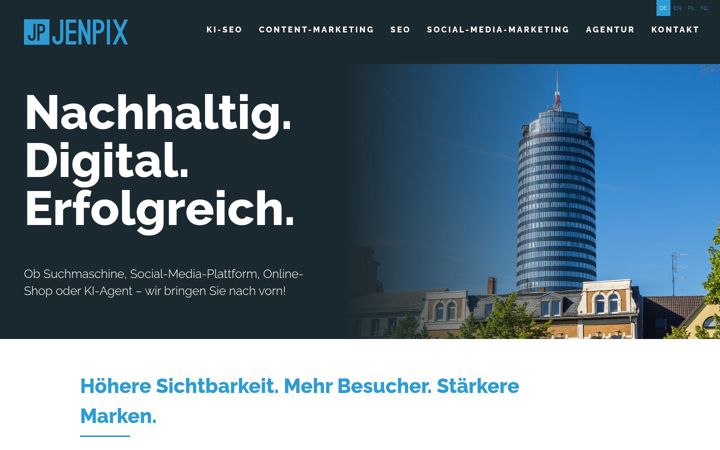 Screenshot of jenpix.de