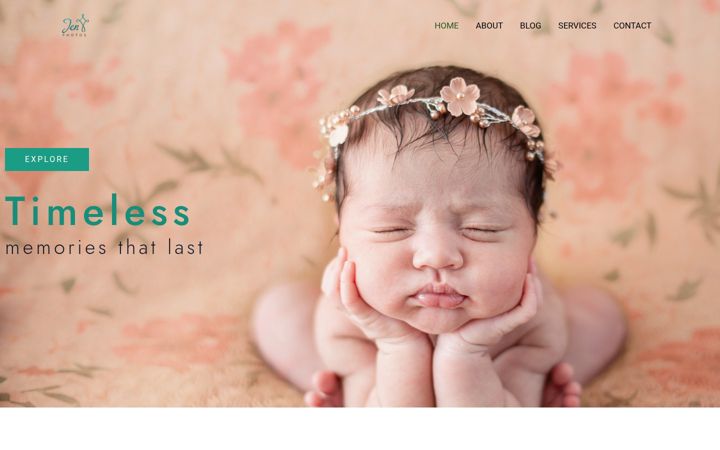 Screenshot of jenpphoto.com