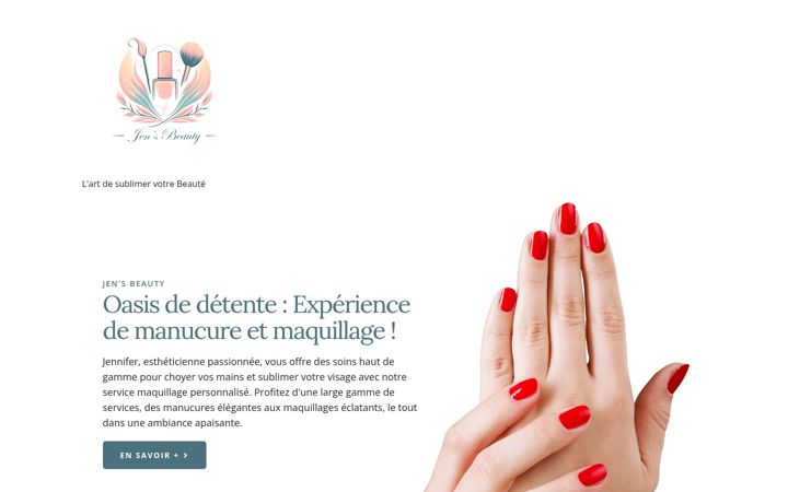 Screenshot of jens-beauty.fr