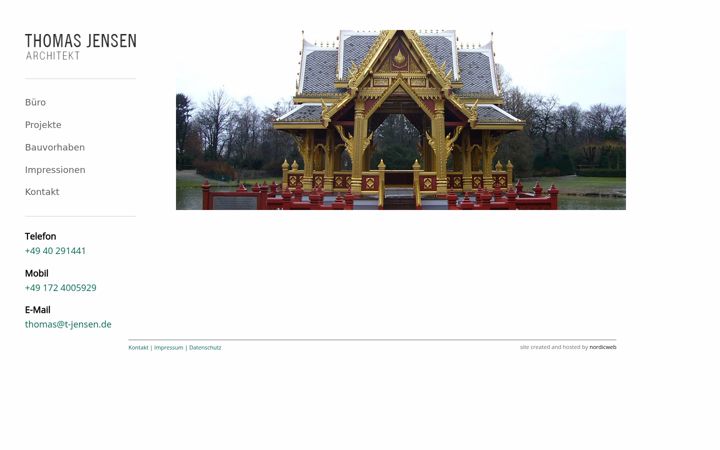 Screenshot of jensen-architekt.de