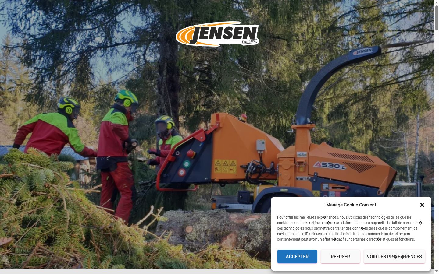 Képernyőkép a bármilyen interakció előtt megjelenő hozzájárulási bannerről