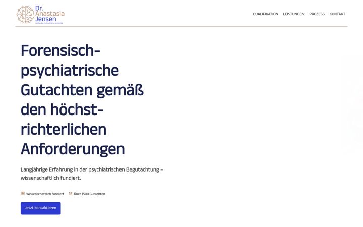 Screenshot of jensen-gutachten.de