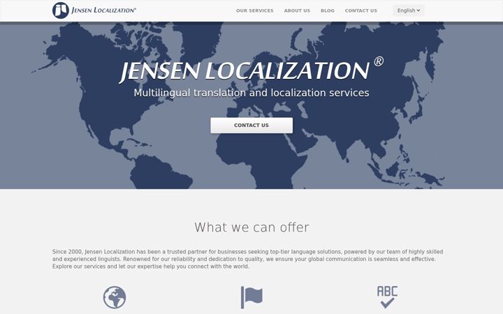 Screenshot of jensen-localization.com