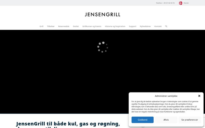 Screenshot of jensengrill.com