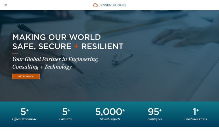 Screenshot of jensenhughes.com