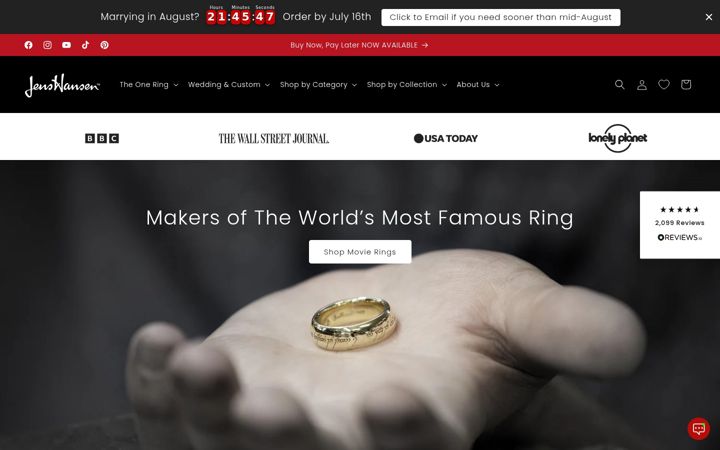 Screenshot of jenshansen.com