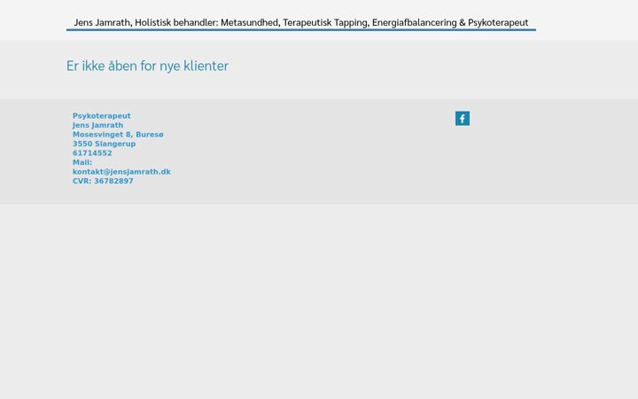 Kuvakaappaus sivustosta jensjamrath.dk