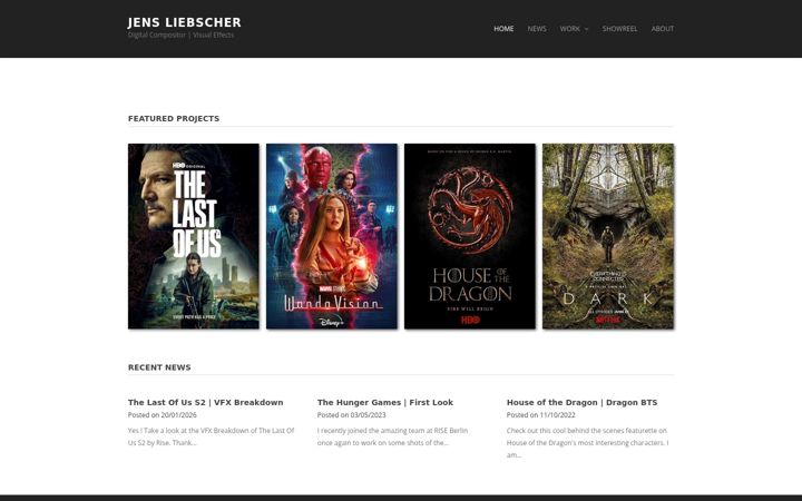 Screenshot of jensliebscher.com
