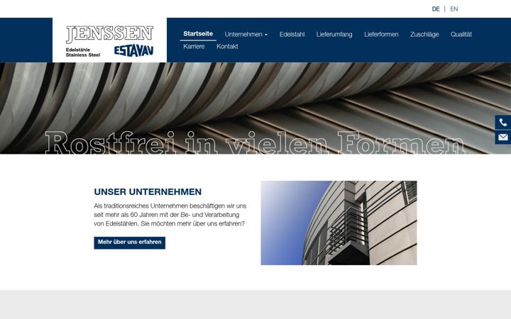 Screenshot of jenssen-kg.de