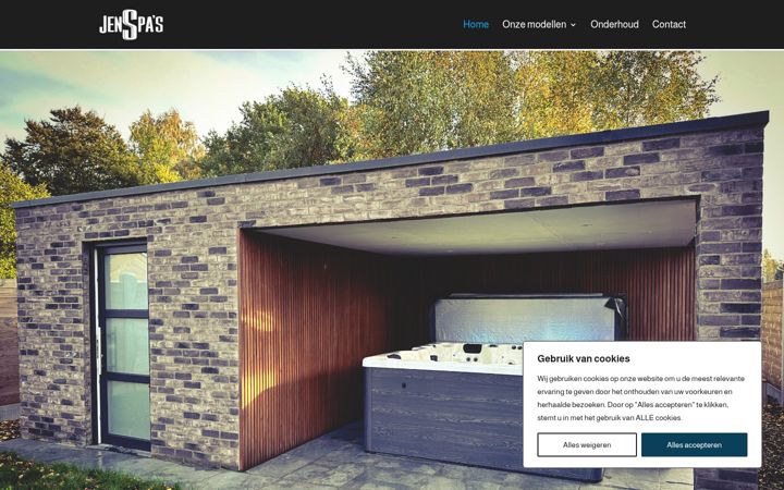 Screenshot of jensspas.be