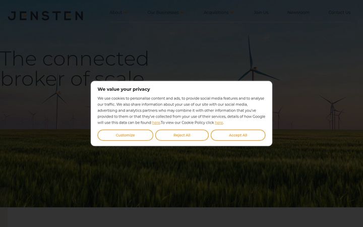 Screenshot of jensten.co.uk