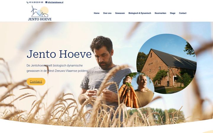 Screenshot of jentohoeve.nl