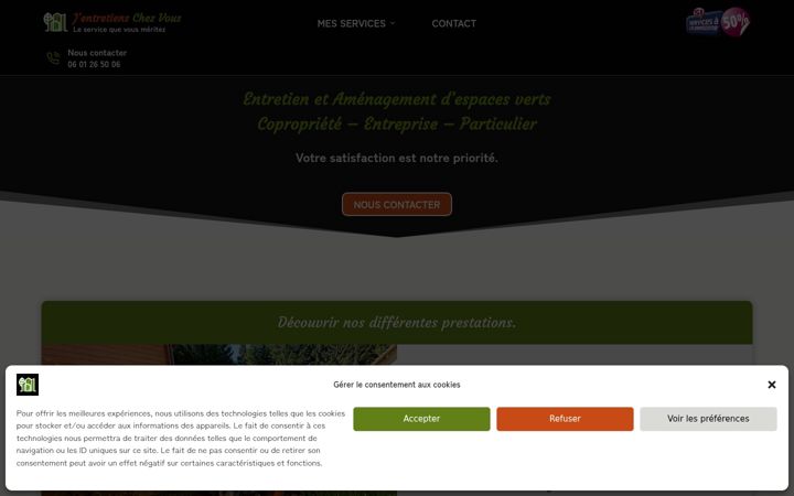 Screenshot of jentretiens-chez-vous.fr