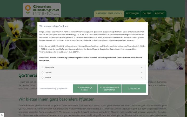 Screenshot of jentsch-pflanzen.de