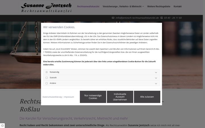 Screenshot of jentzsch-rechtsanwaltskanzlei.de