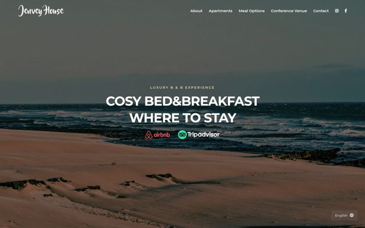 Screenshot of jenveyhouse.co.za