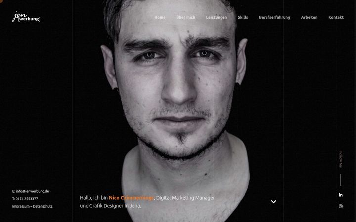 Screenshot of jenwerbung.de