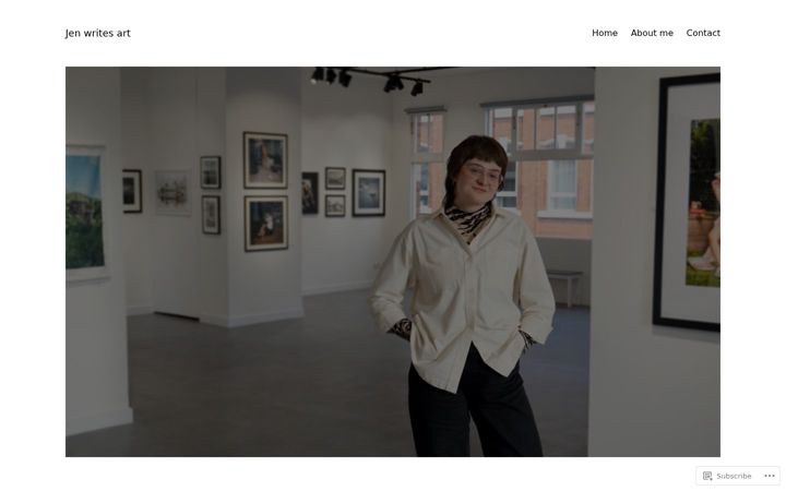 Screenshot of jenwritesart.co.uk