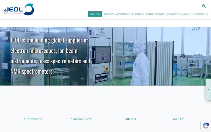 Screenshot of jeolusa.com
