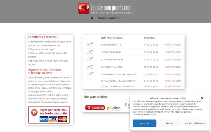 Screenshot of jepaiemonproces.com