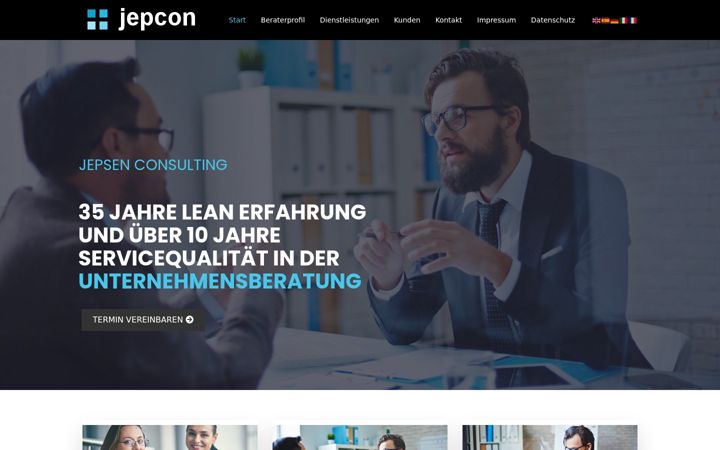 Screenshot of jepcon.de