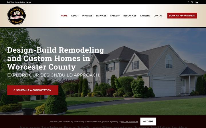 Screenshot of jepcontracting.com