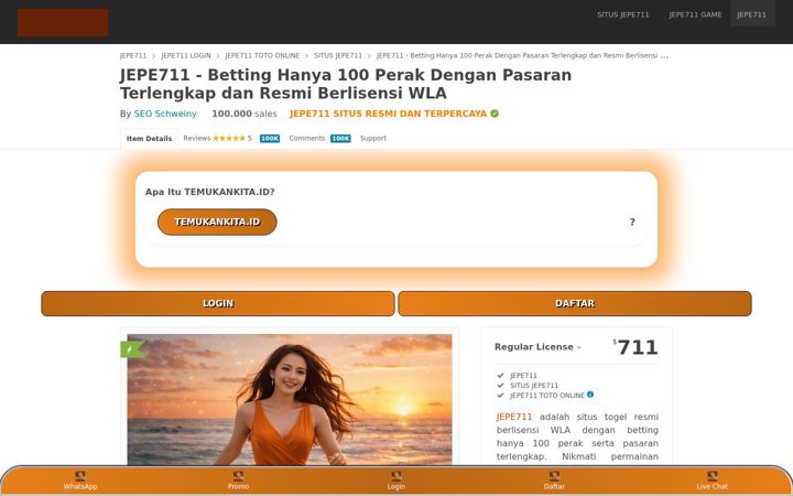 Screenshot of jepe711bet.com