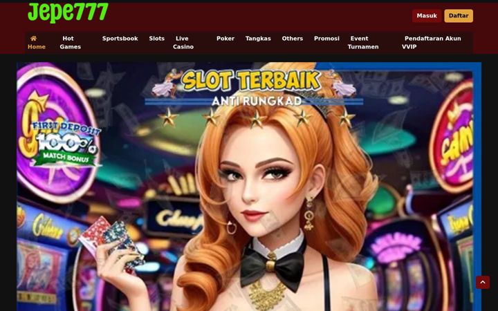 Screenshot of jepe777slot.com