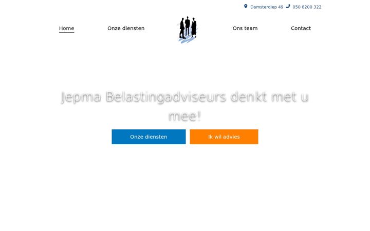 Screenshot of jepmabelastingadviseurs.nl