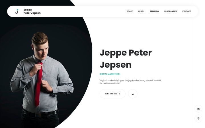 Captura de ecrã de jeppepeterjepsen.dk