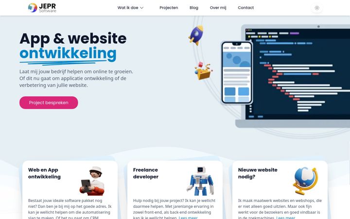 Screenshot of jepr.nl