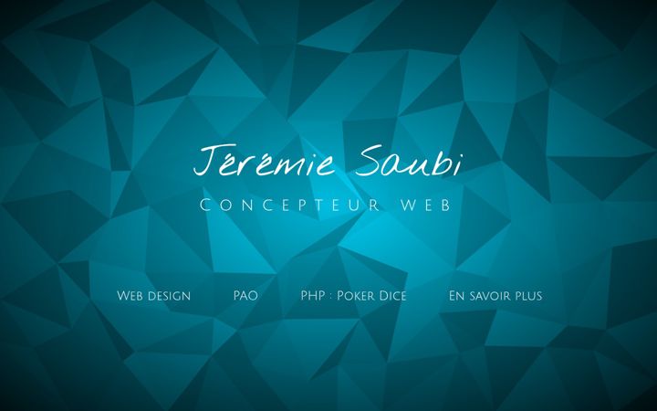 Screenshot of jeremie-saubi.fr