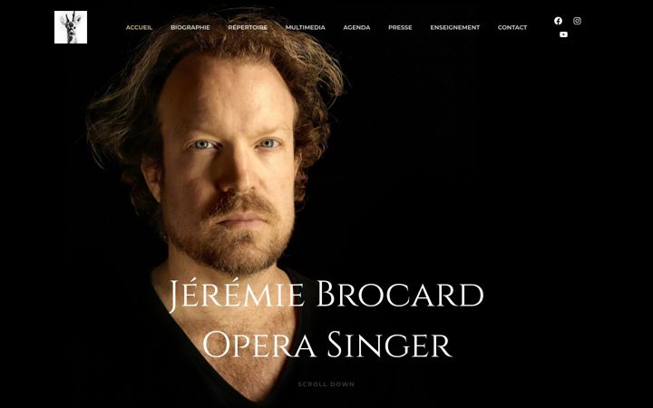 Screenshot of jeremiebrocard.com