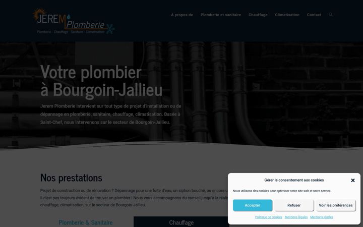 Screenshot of jeremplomberie.fr