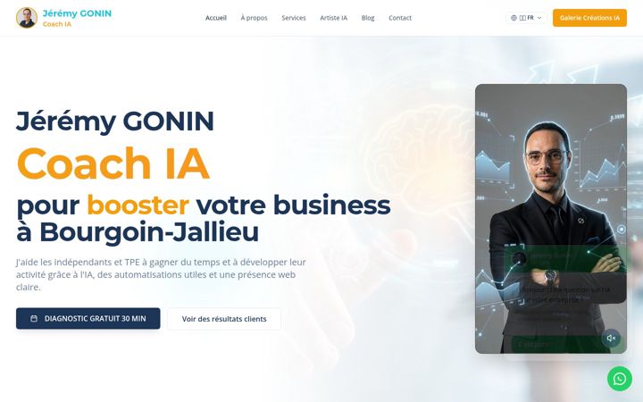 Screenshot of jeremyai.fr