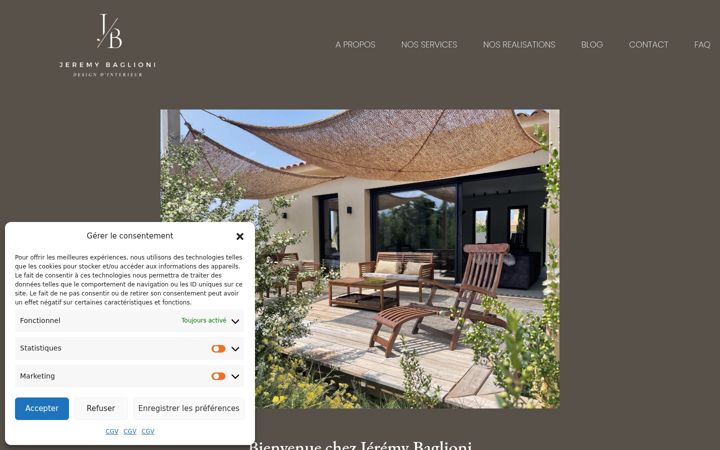Screenshot of jeremybaglioni.com