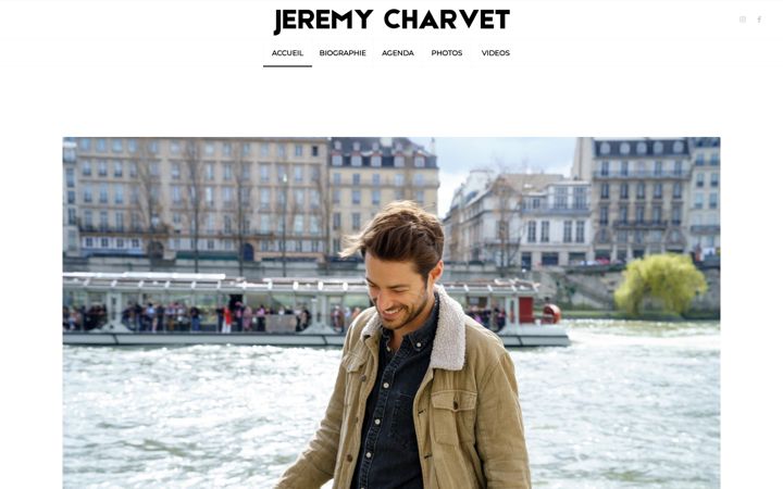 Screenshot of jeremycharvet.com
