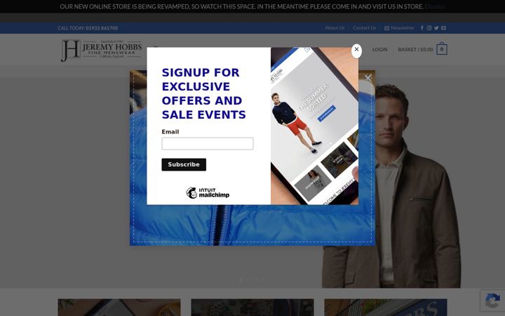 Screenshot of jeremyhobbs.co.uk