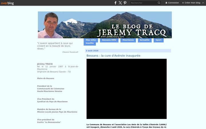 Screenshot of jeremytracq.com
