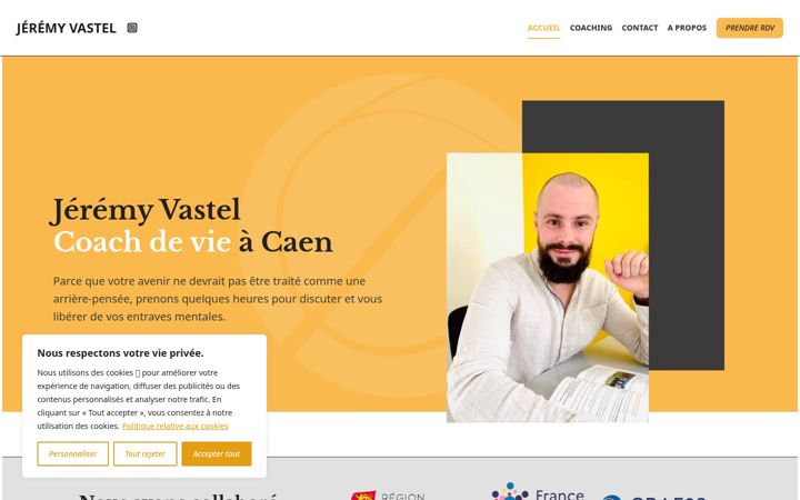 Screenshot of jeremyvastel.fr